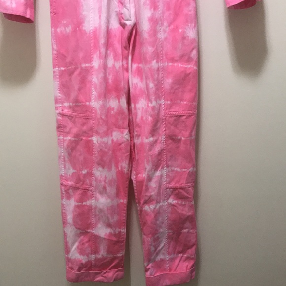 LOVESHACKFANCY
Paca tie-dyed belted denim jumpsuit - Picture 6 of 10